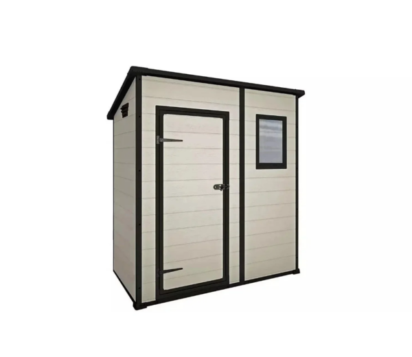 Gardenand Wood 6 x 4 Manor Plastic Pent Garden Storage Shed – Beige