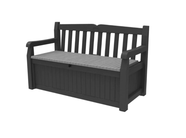 Keter Eden 265L Storage Bench - Dark Grey