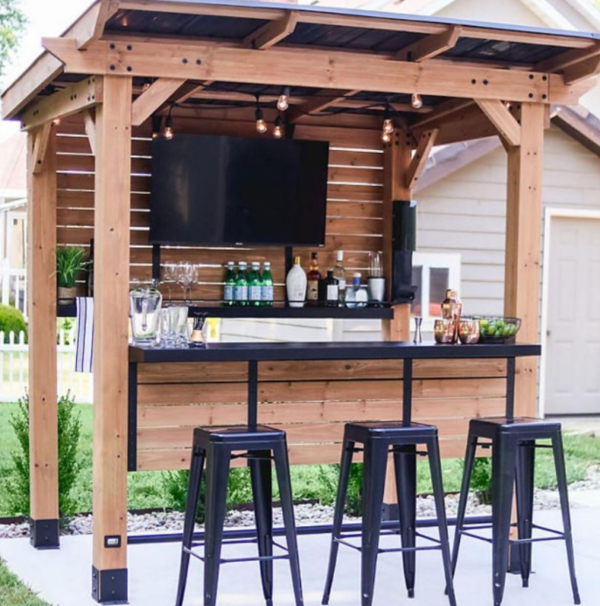 Garden and Wood Backyard Cedar Springs Outdoor Bar - Image 3