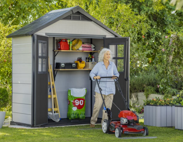 Oakland Shed 7.5x4ft - Grey - Image 5