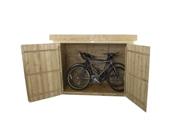 thegardenwood Forest Pent Large Wooden Garden Outdoor Bike Mower Store Pressure Treated - Image 3